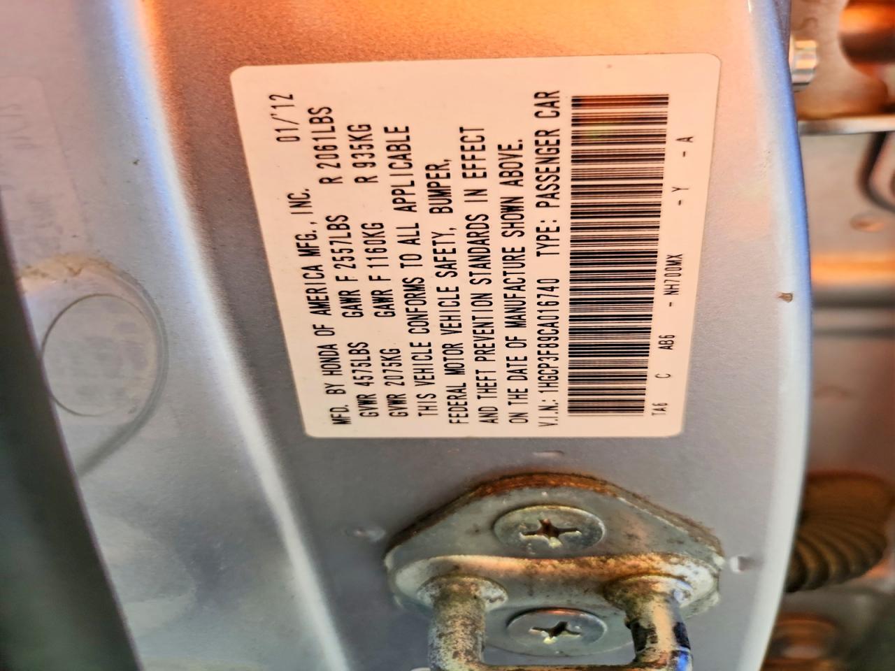 2012 Honda Accord Exl Silver vin: 1HGCP3F89CA016740