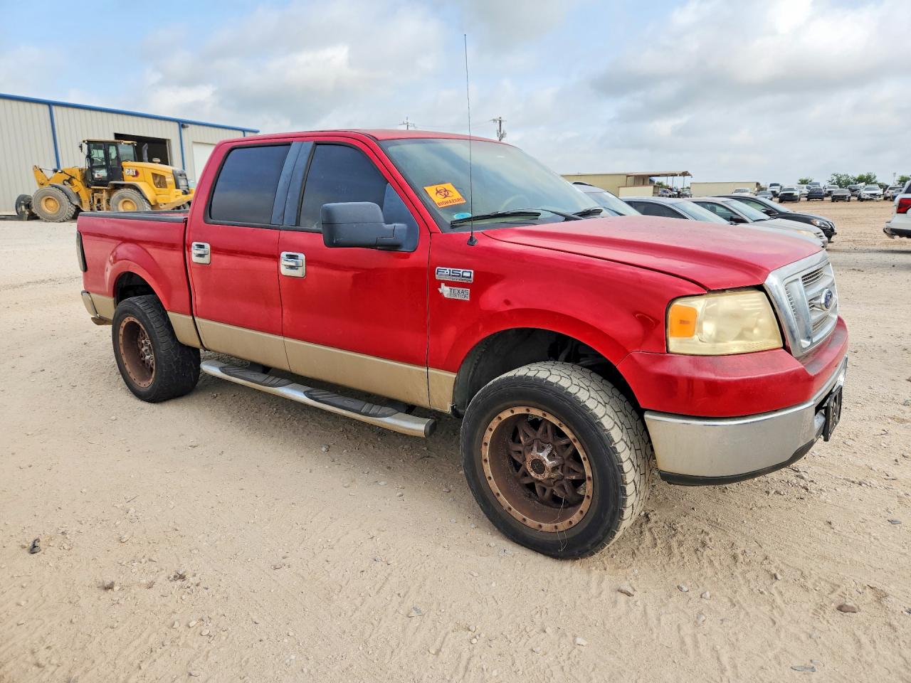 2007 Ford F150 Supercrew Red vin: 1FTRW12WX7FB82830