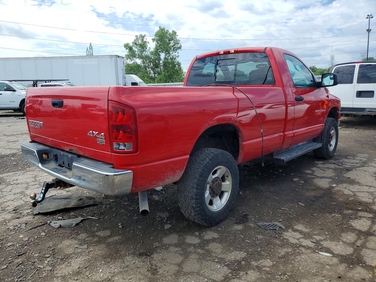 2003 Dodge Ram 2500 St Red vin: 3D7KU26D53G720760