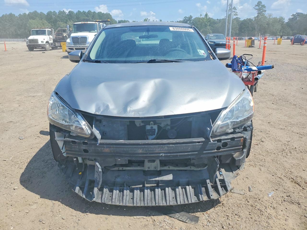2014 Nissan Sentra Sr Silver vin: 3N1AB7APXEY282943