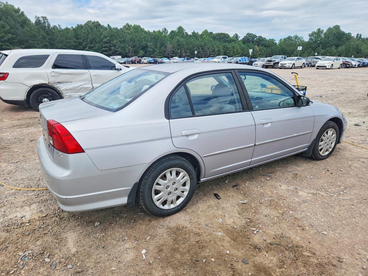 2005 Honda Civic Lx Silver vin: 1HGES16575L027700
