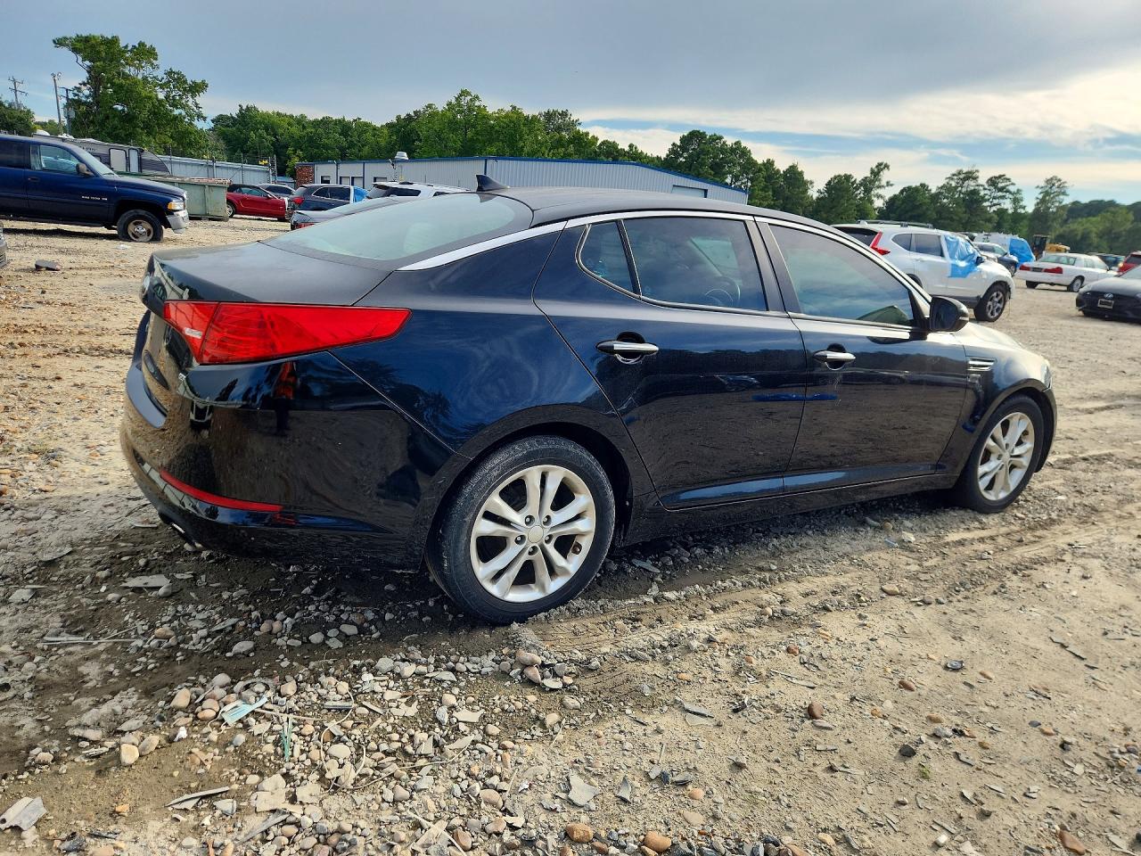 2013 Kia Optima Lx Черный vin: 5XXGM4A77DG123921