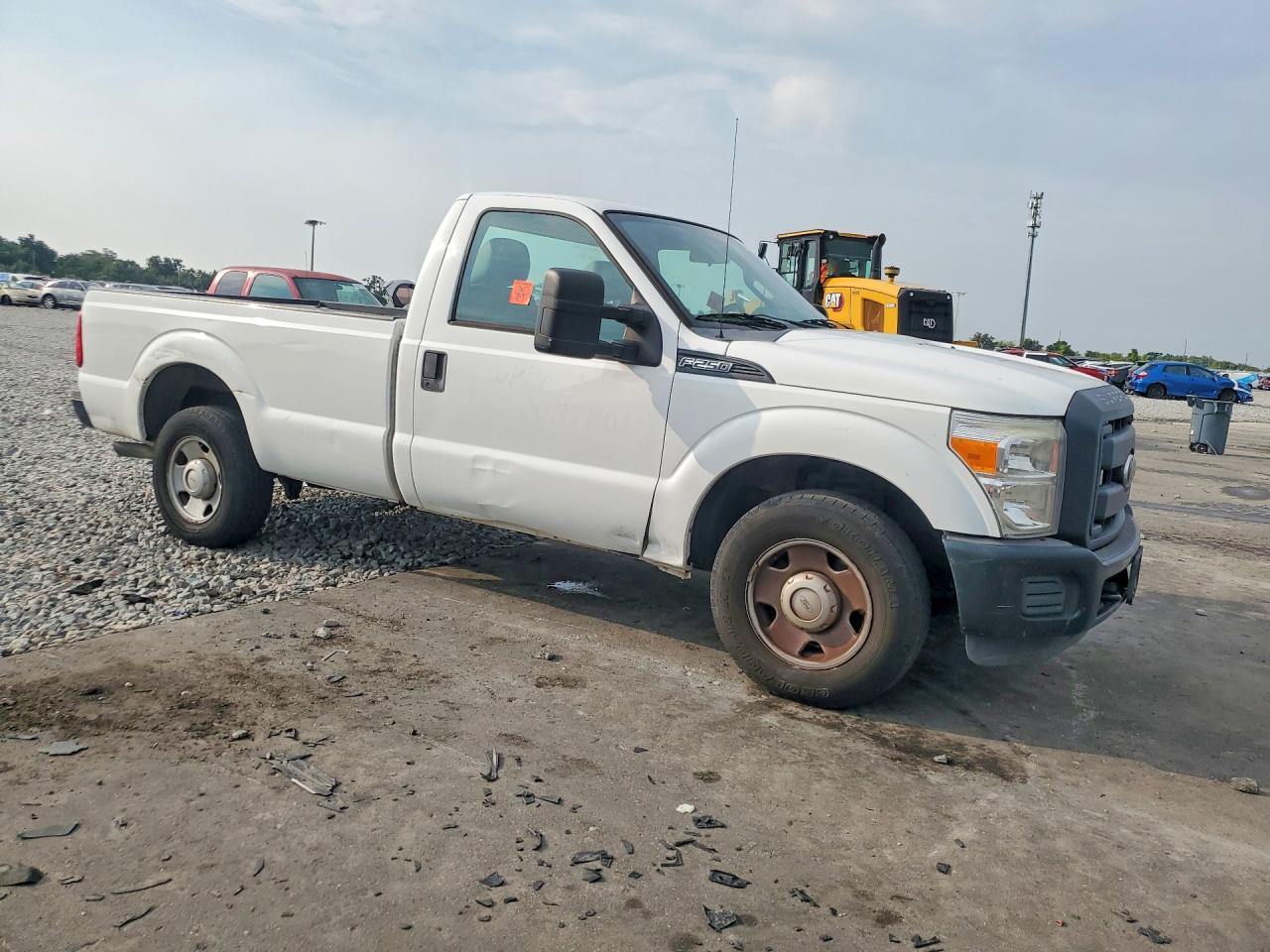 2013 Ford F250 Super Duty White vin: 1FTBF2A6XDEB44444