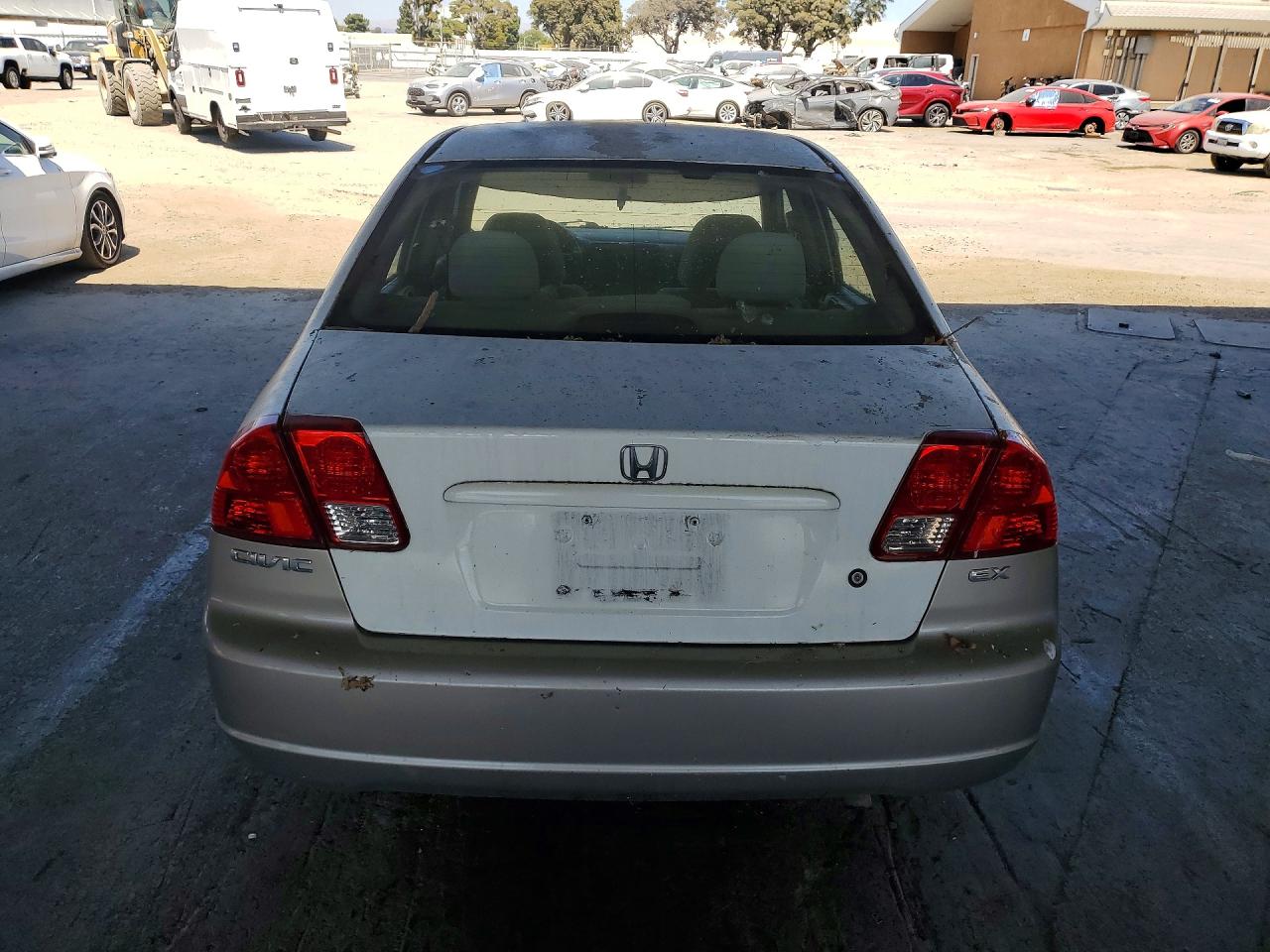 2004 Honda Civic Lx White vin: 2HGES16564H641648