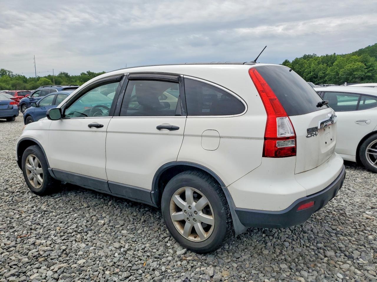 2009 Honda Cr-v Ex White vin: 5J6RE48599L058940