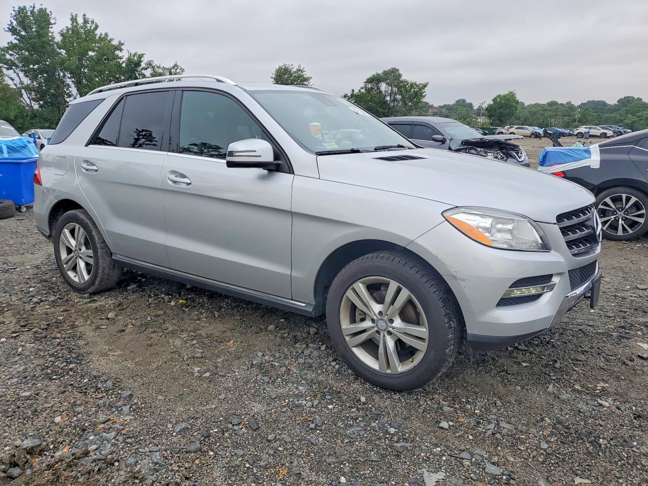 2015 Mercedes-benz Ml 350 4matic Silver vin: 4JGDA5HB1FA471266