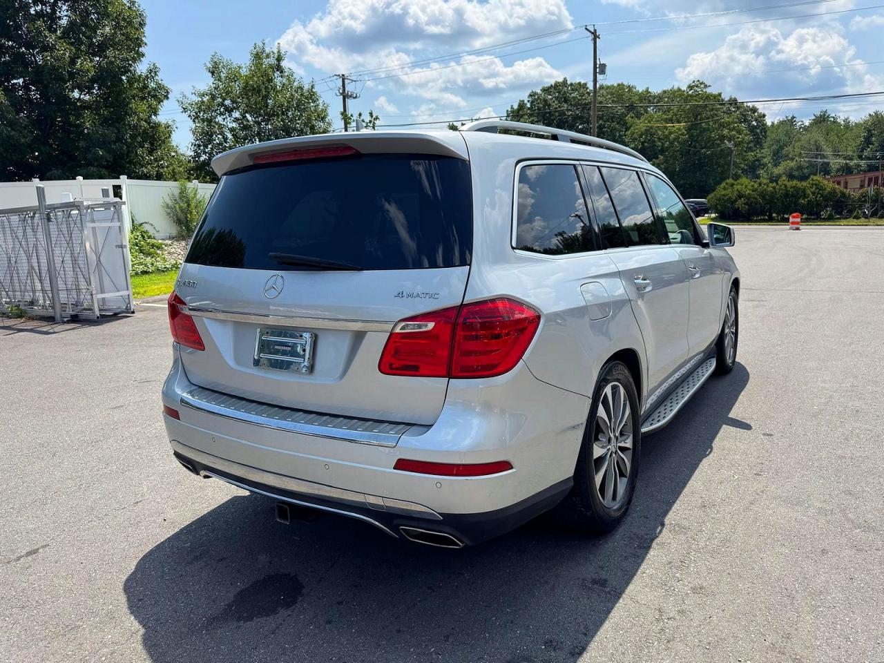 2014 Mercedes-benz Gl 450 4matic Silver vin: 4JGDF7CE4EA419014