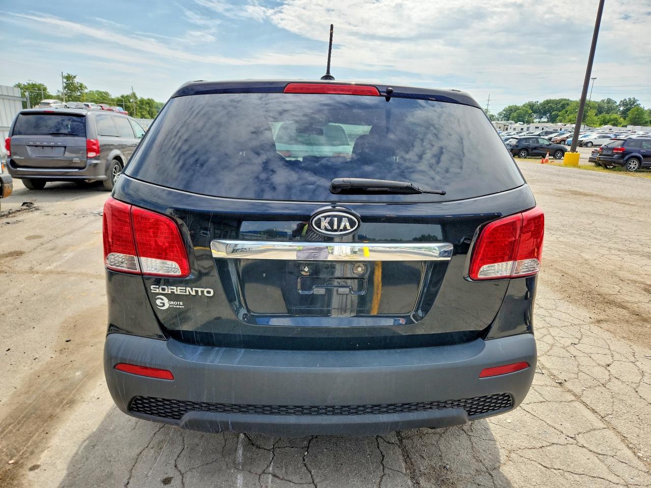 2012 Kia Sorento Lx Black vin: 5XYKT3A19CG261053
