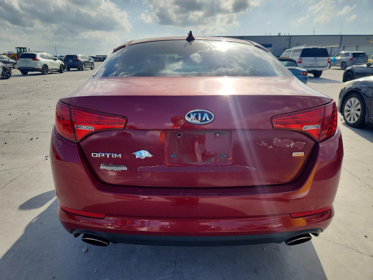 2011 Kia Optima Lx Красный vin: KNAGM4A78B5091009