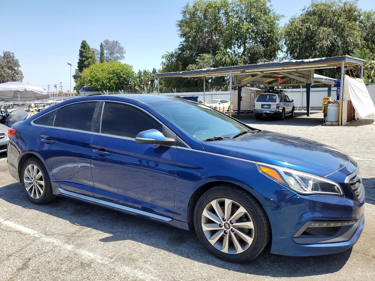 2015 Hyundai Sonata Sport Blue vin: 5NPE34AF0FH099227