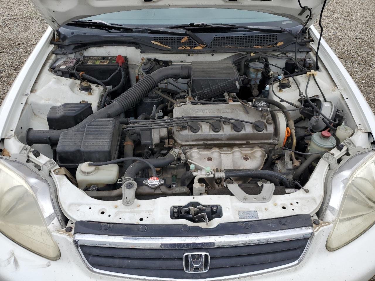 2000 Honda Civic Lx Белый vin: JHMEJ667XYS012696