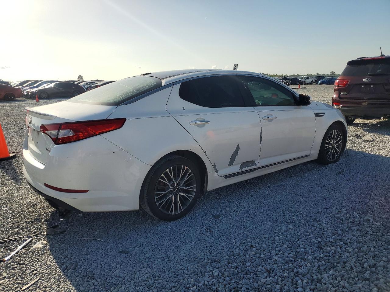 2013 Kia Optima Sx White vin: 5XXGR4A65DG093357