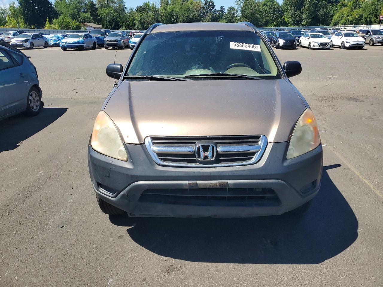 2004 Honda Cr-v Lx Gray vin: JHLRD68434C007800