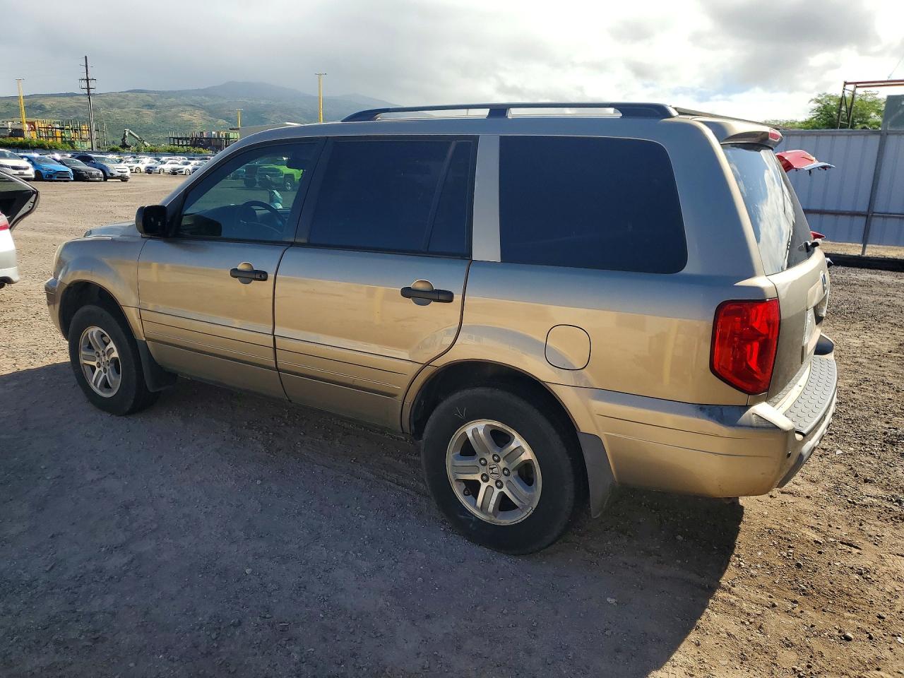 2005 Honda Pilot Exl Gold vin: 2HKYF18555H549050
