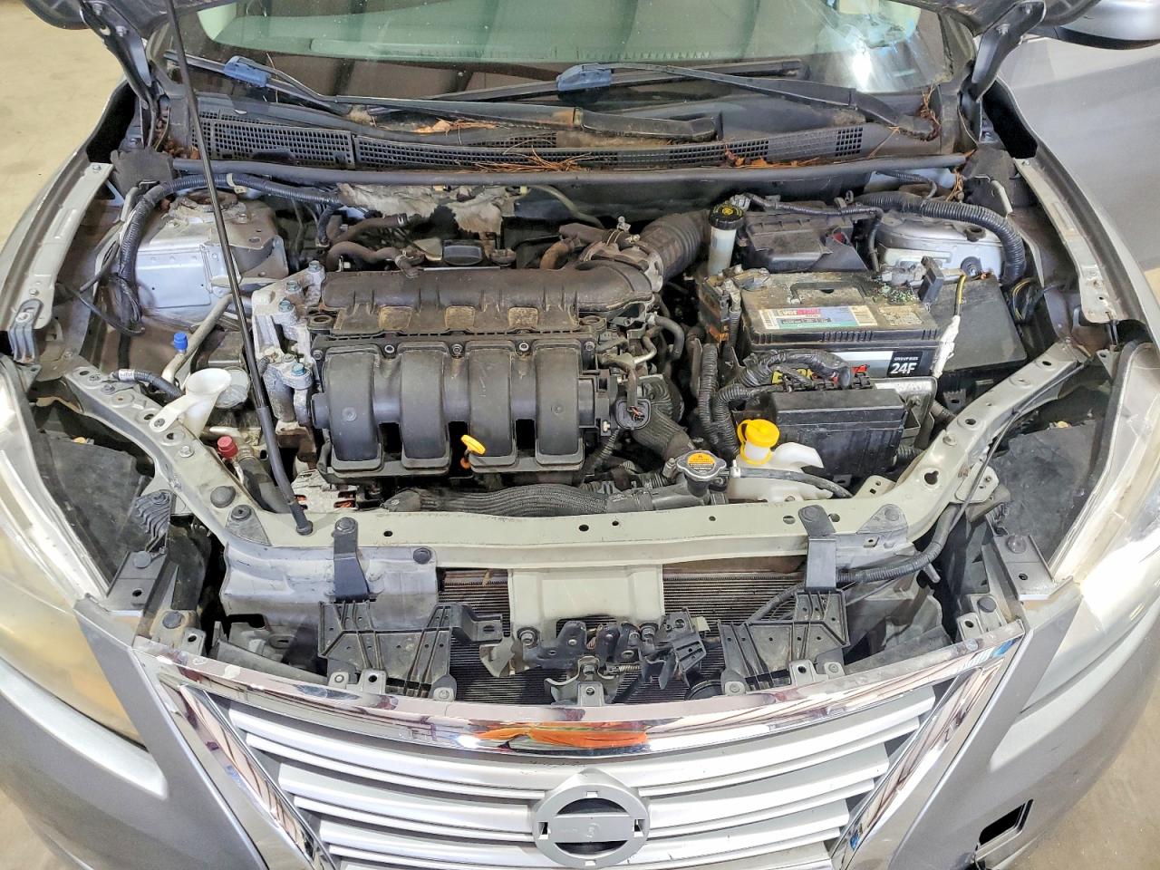 2014 Nissan Sentra Sv Gray vin: 3N1AB7AP7EY218777