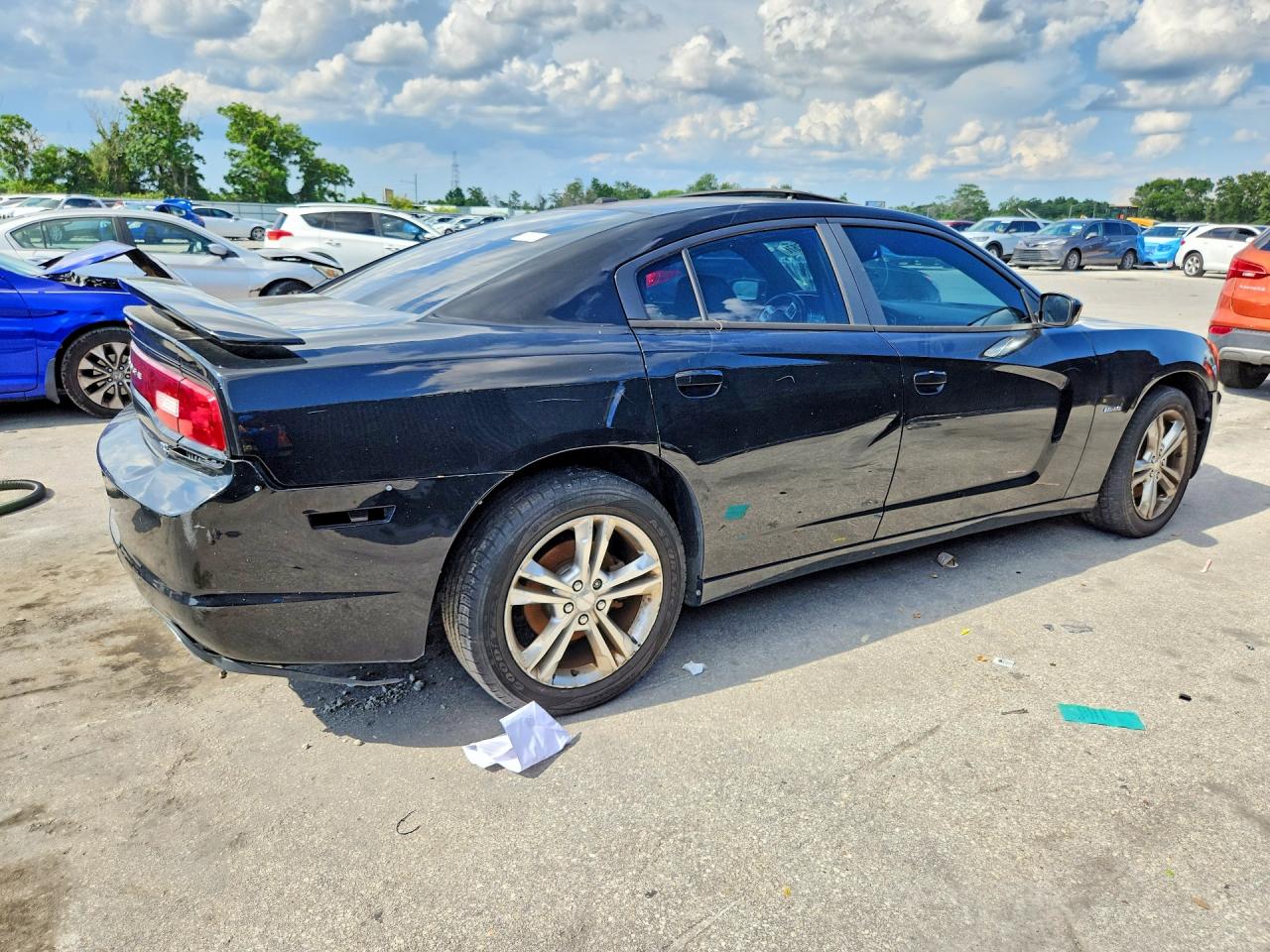 2014 Dodge Charger R/t Black vin: 2C3CDXDT4EH145967