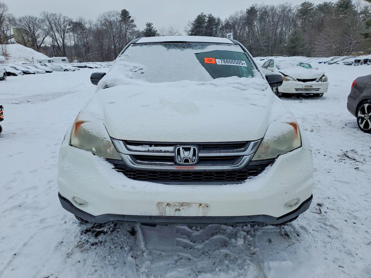 2011 Honda Cr-v Lx White vin: 5J6RE4H38BL072994