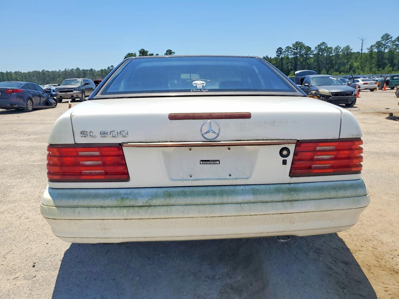 1997 Mercedes-benz Sl 500 White vin: WDBFA67F4VF140429
