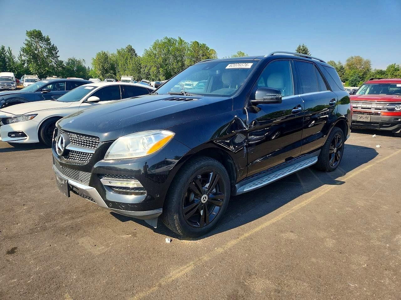 2014 Mercedes-benz Ml 350 Bluetec Black vin: 4JGDA2EB0EA354683