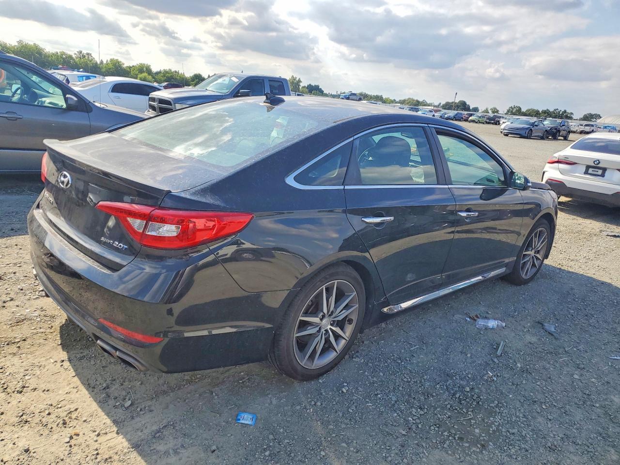 2016 Hyundai Sonata Sport 2.0t Black vin: 5NPE34ABXGH347997
