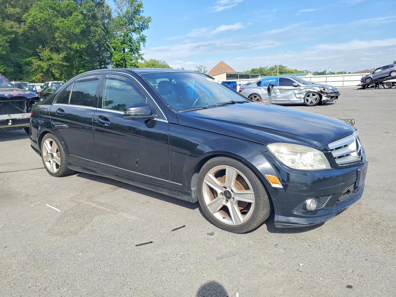 2010 Mercedes-benz C 300 4matic Black vin: WDDGF8BB9AR095865