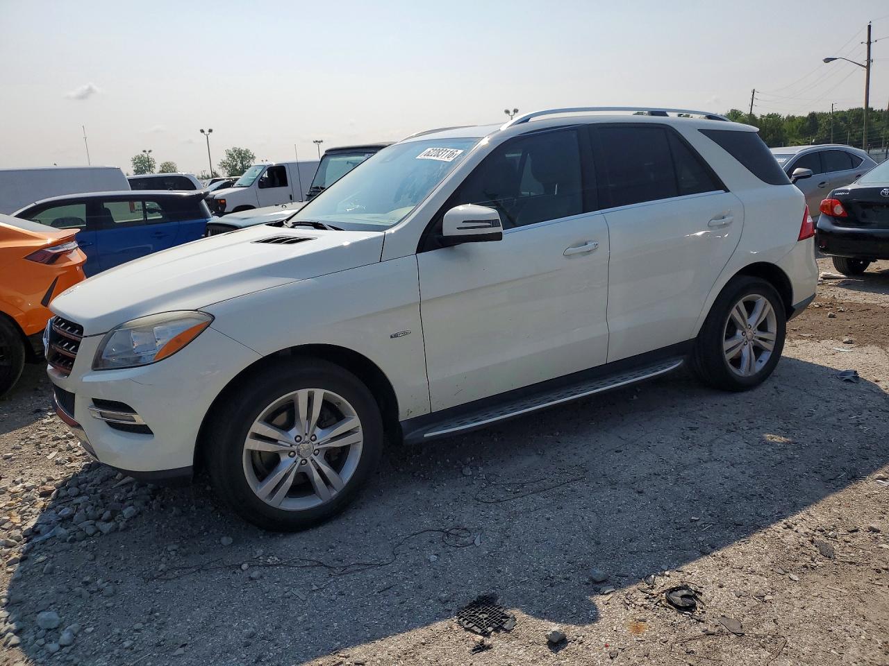 2012 Mercedes-benz Ml 350 Bluetec White vin: 4JGDA2EB7CA001886