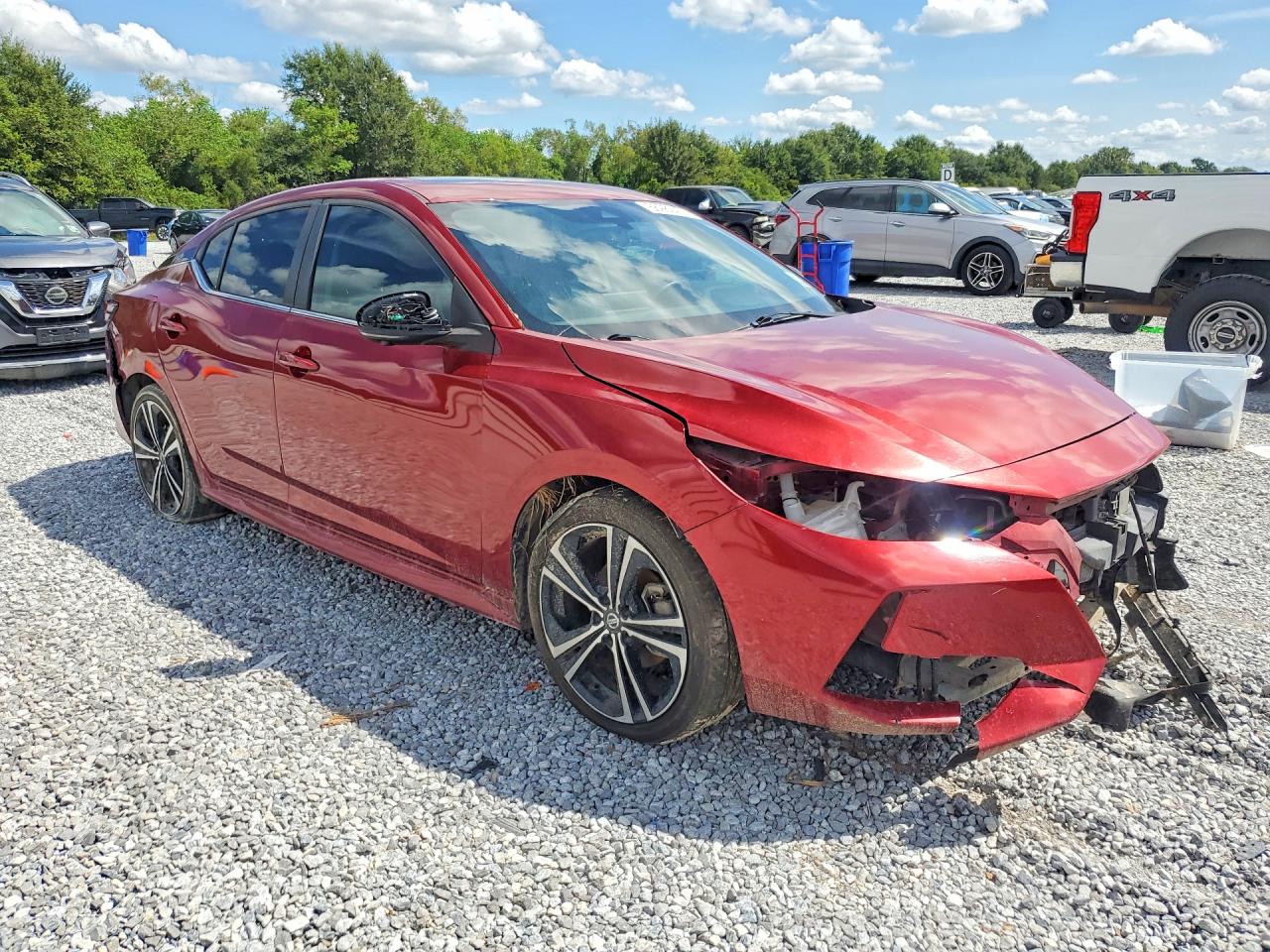 2021 Nissan Sentra Sr Red vin: 3N1AB8DV9MY307880