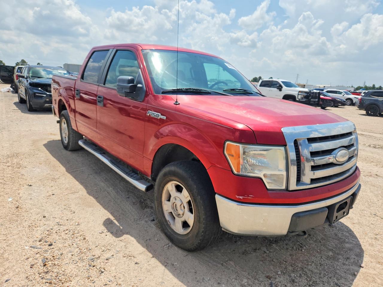 2009 Ford F150 Supercrew Red vin: 1FTPW14V59FA45373