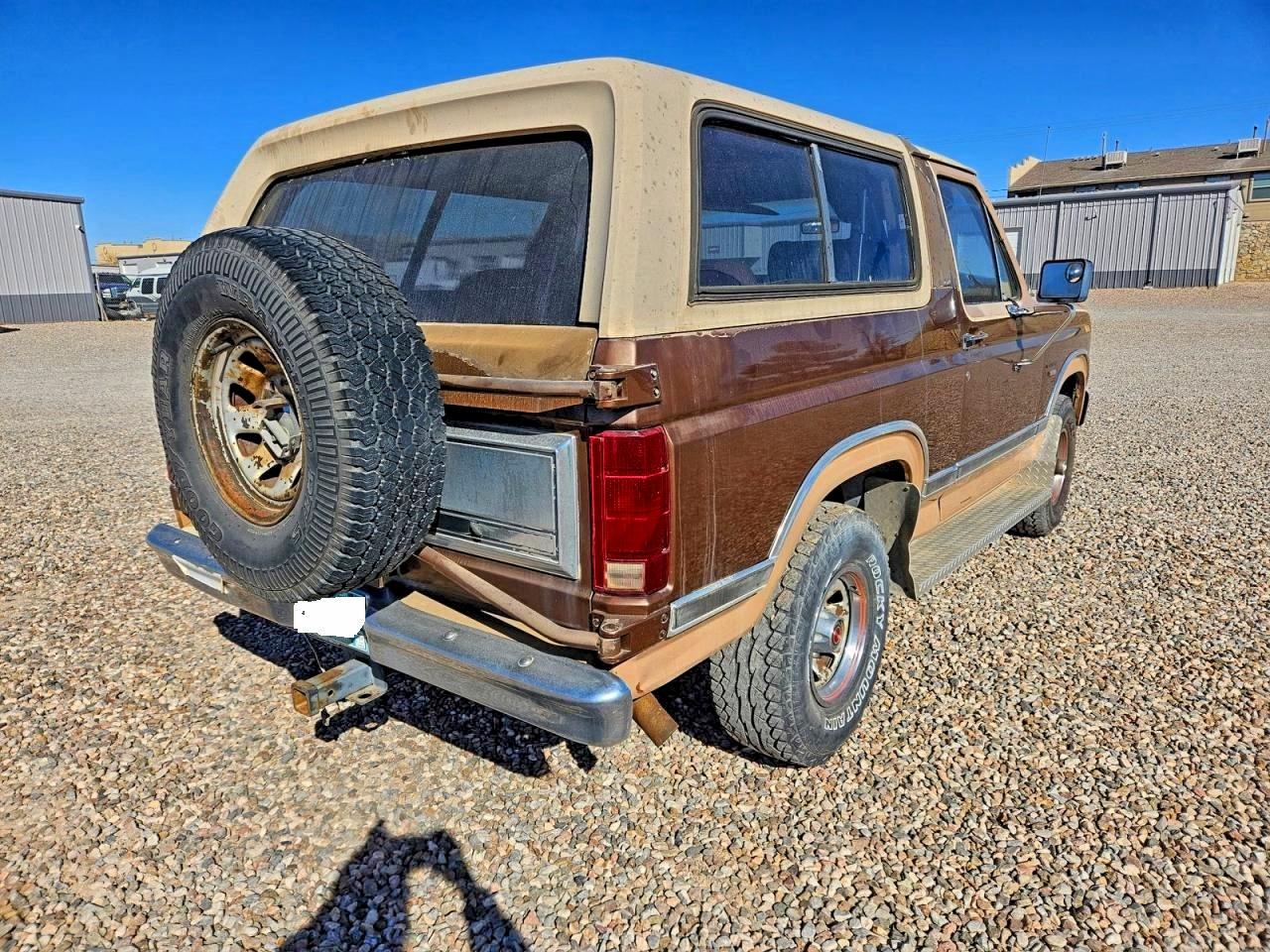 1983 Ford Bronco U100 Двухцветный vin: 1FMEU15G6DLA00090