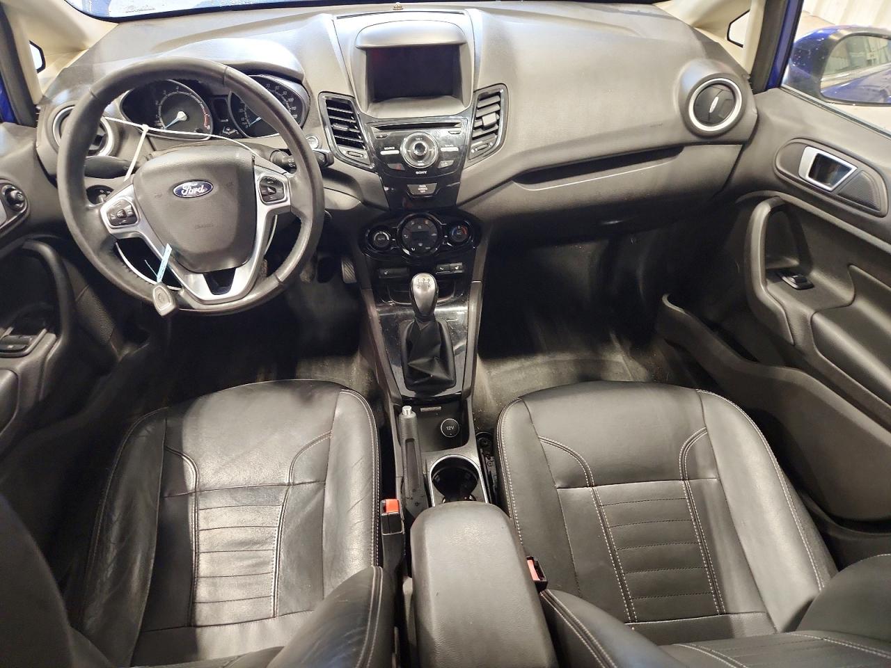 2014 Ford Fiesta Sedan Blue vin: 3FADP4CJ2EM243408