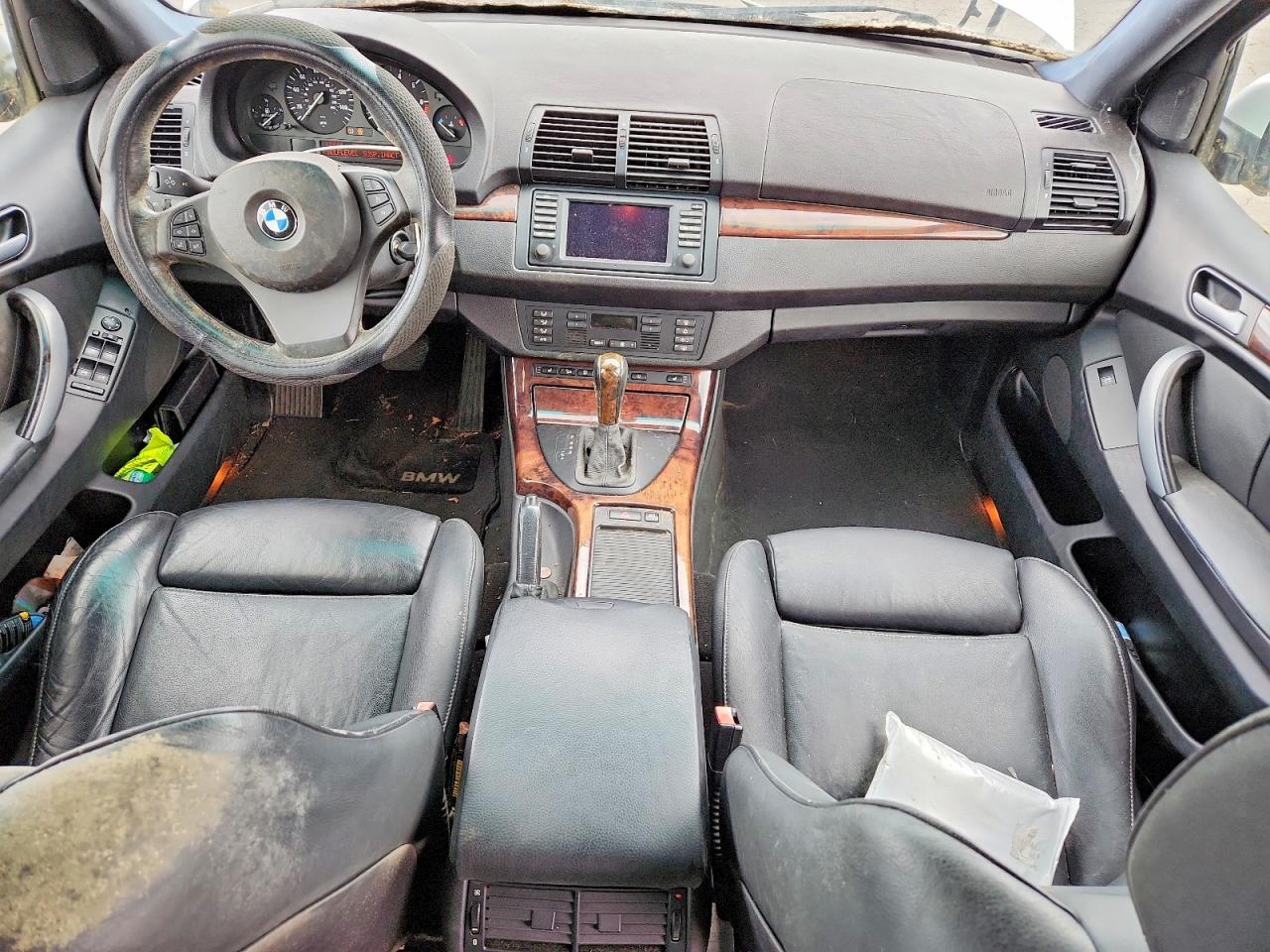 2005 Bmw X5 4.4i Silver vin: 5UXFB53505LV11186