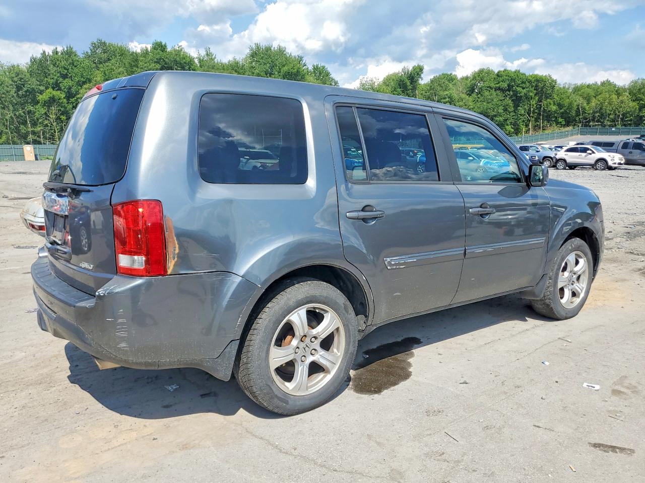 2012 Honda Pilot Ex Gray vin: 5FNYF4H45CB076822