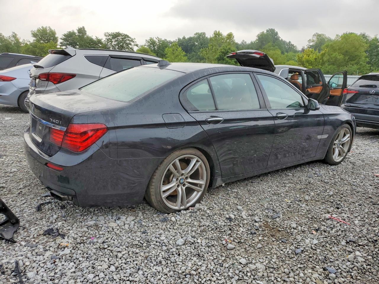 2015 Bmw 740 I Black vin: WBAYA6C50FGK16292