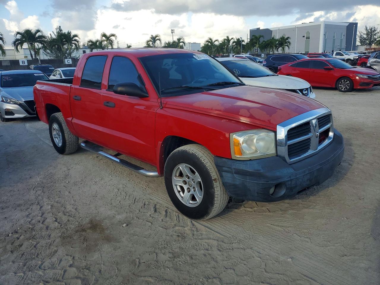2006 Dodge Dakota Slt Red vin: 1D7HE48K26S666104