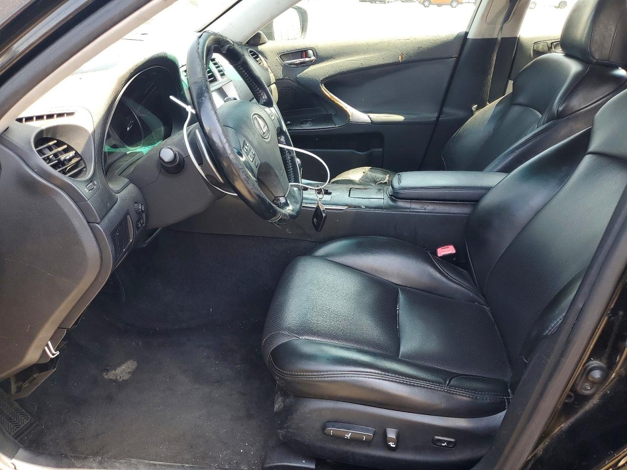 2007 Lexus Is 250 Base Black vin: JTHBK262X75047149