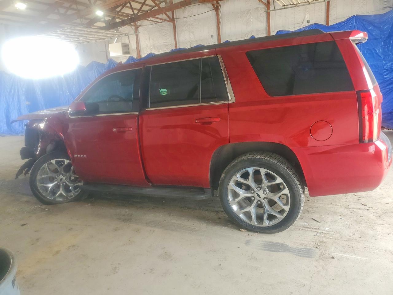 2015 Chevrolet Tahoe K1500 Lt Red vin: 1GNSKBKCXFR697744