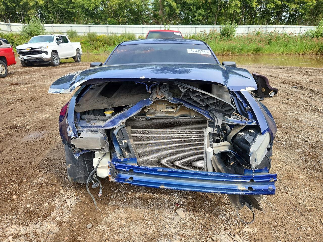 2013 Ford Mustang Blue vin: 1ZVBP8AM1D5266637