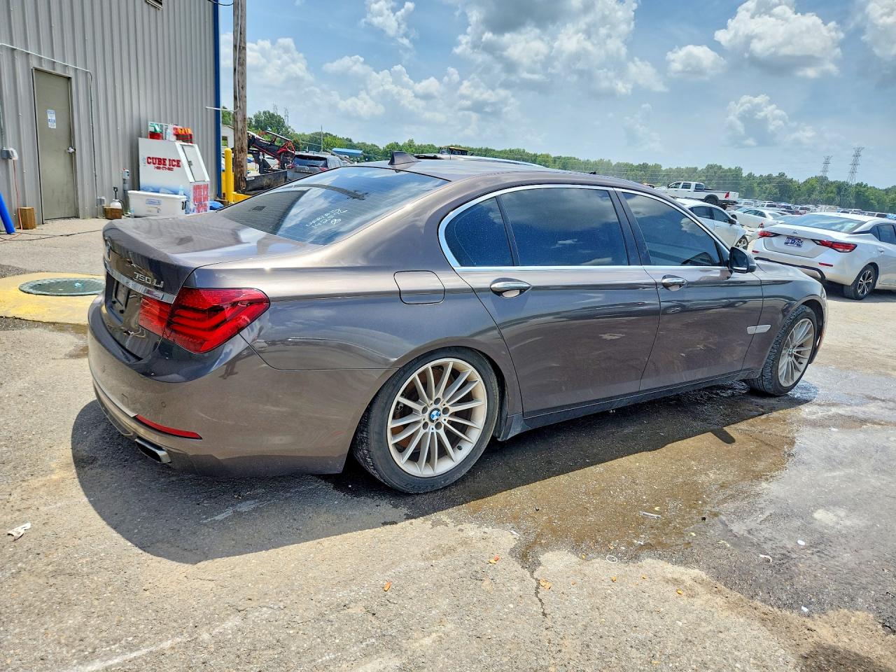 2014 Bmw 750 Lxi Gray vin: WBAYF8C59ED142576