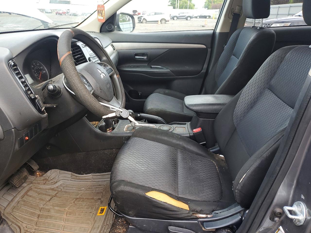 2014 Mitsubishi Outlander Es Gray vin: JA4AD2A36EZ003236