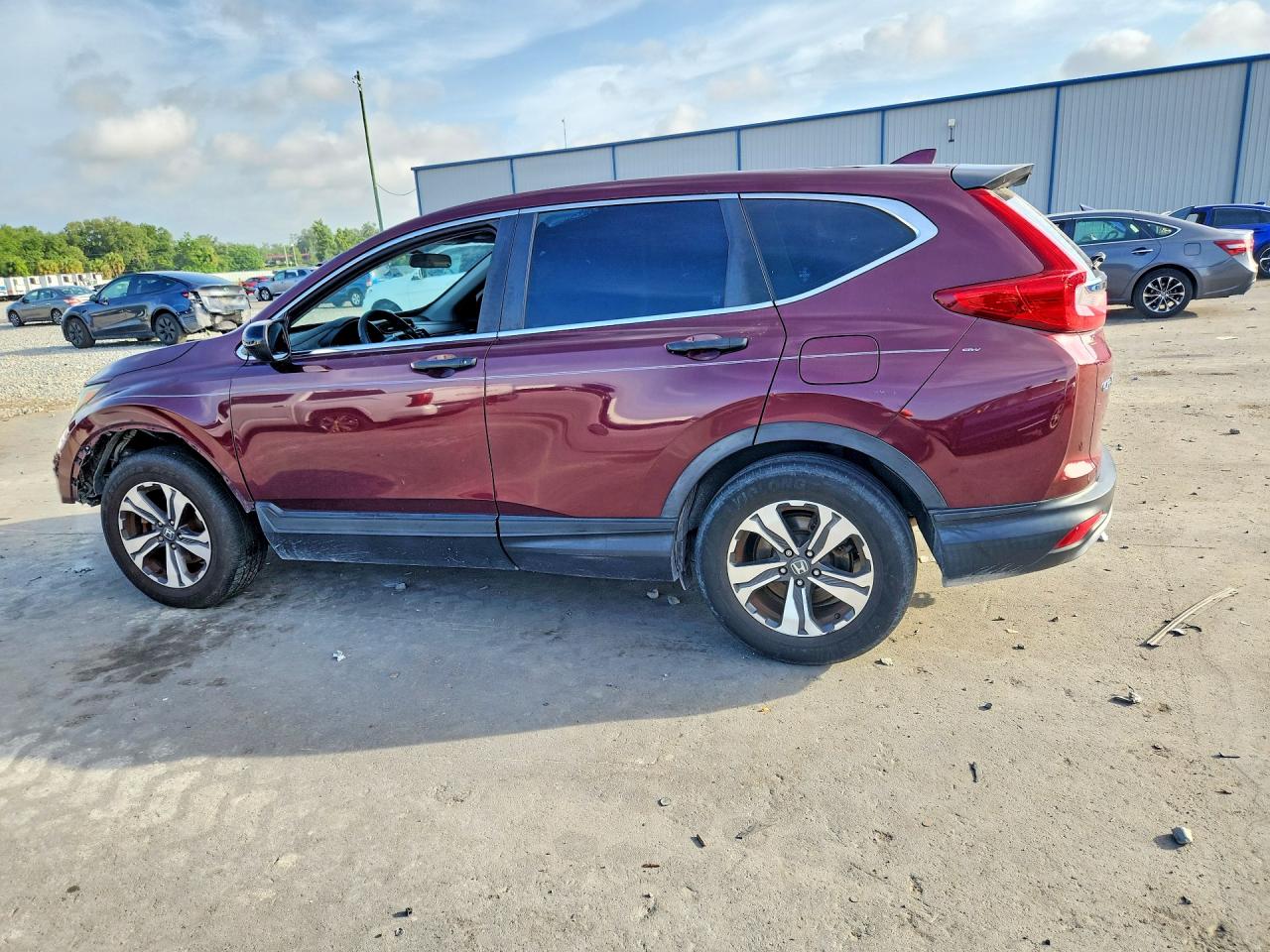 2018 Honda Cr-v Lx Red vin: 5J6RW5H32JL002991