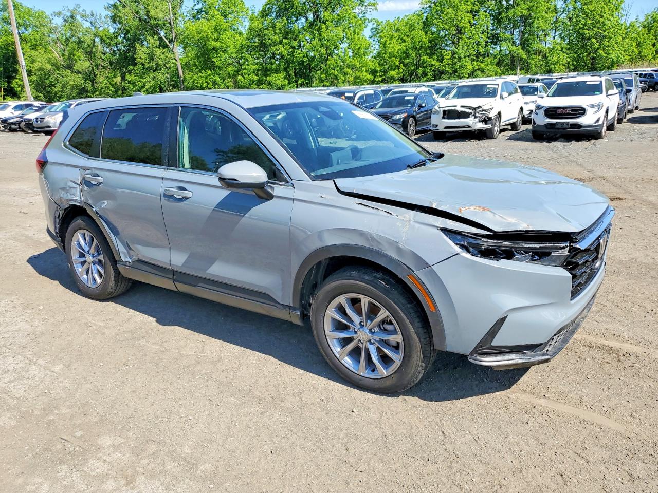 2025 Honda Cr-v Ex Gray vin: 7FARS4H46SE015160