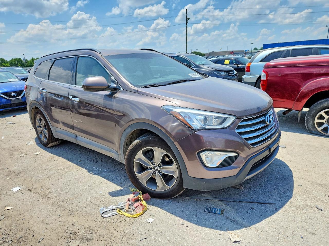 2014 Hyundai Santa Fe Gls Brown vin: KM8SMDHF9EU043986