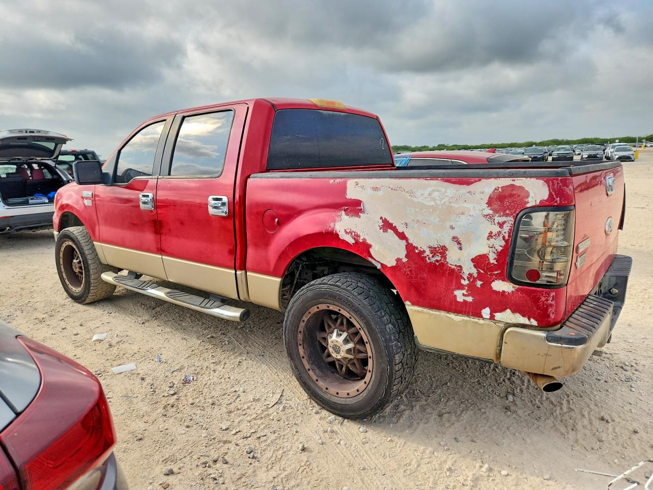 2007 Ford F150 Supercrew Red vin: 1FTRW12WX7FB82830