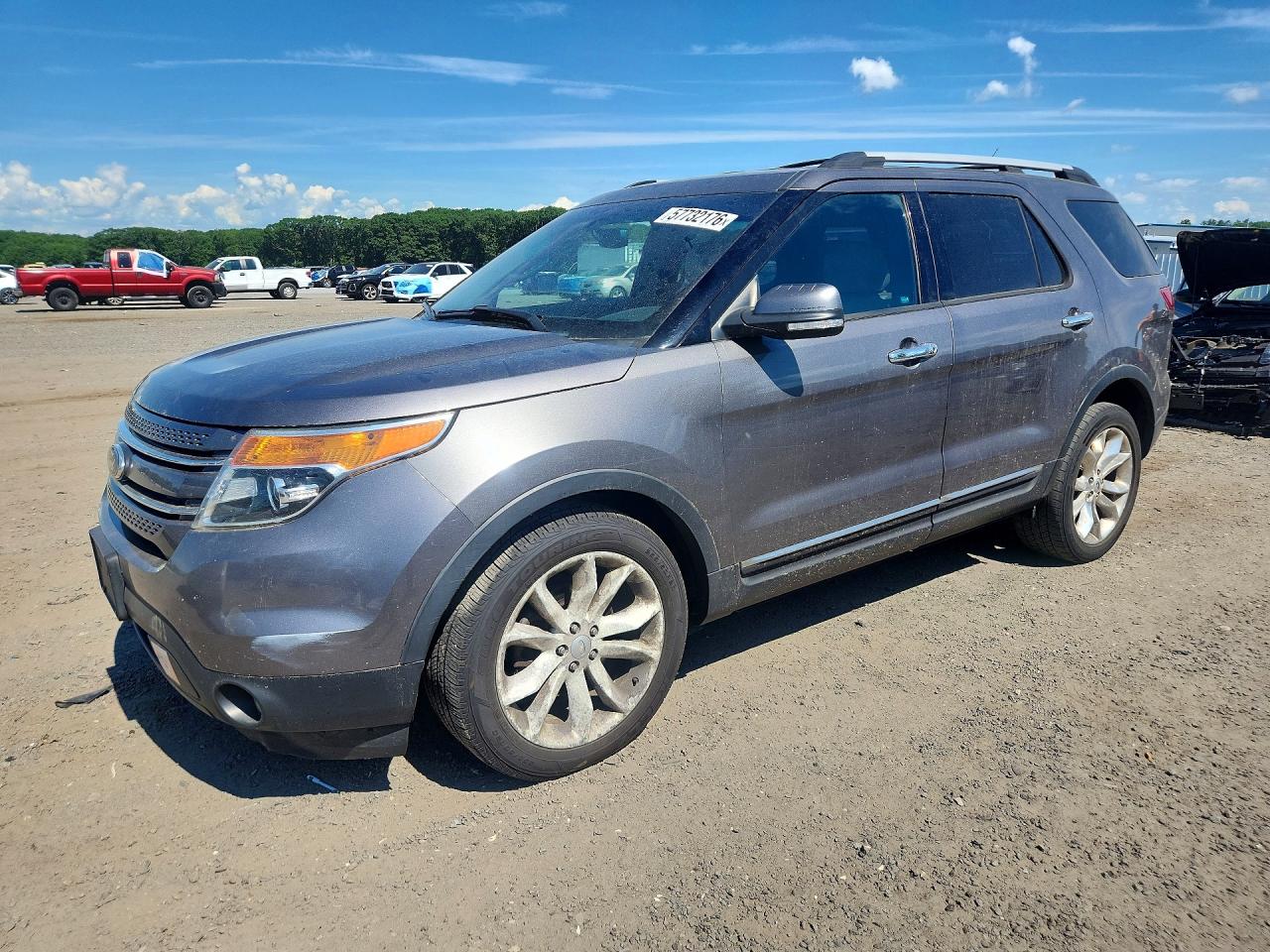 2013 Ford Explorer Limited Gray vin: 1FM5K8F84DGA35726