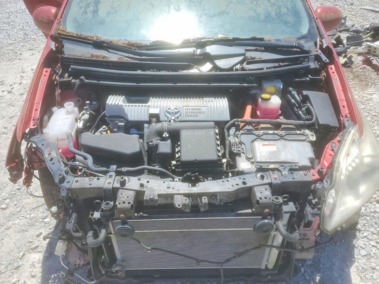 2012 Toyota Prius Two Red vin: JTDKN3DU1C1546006