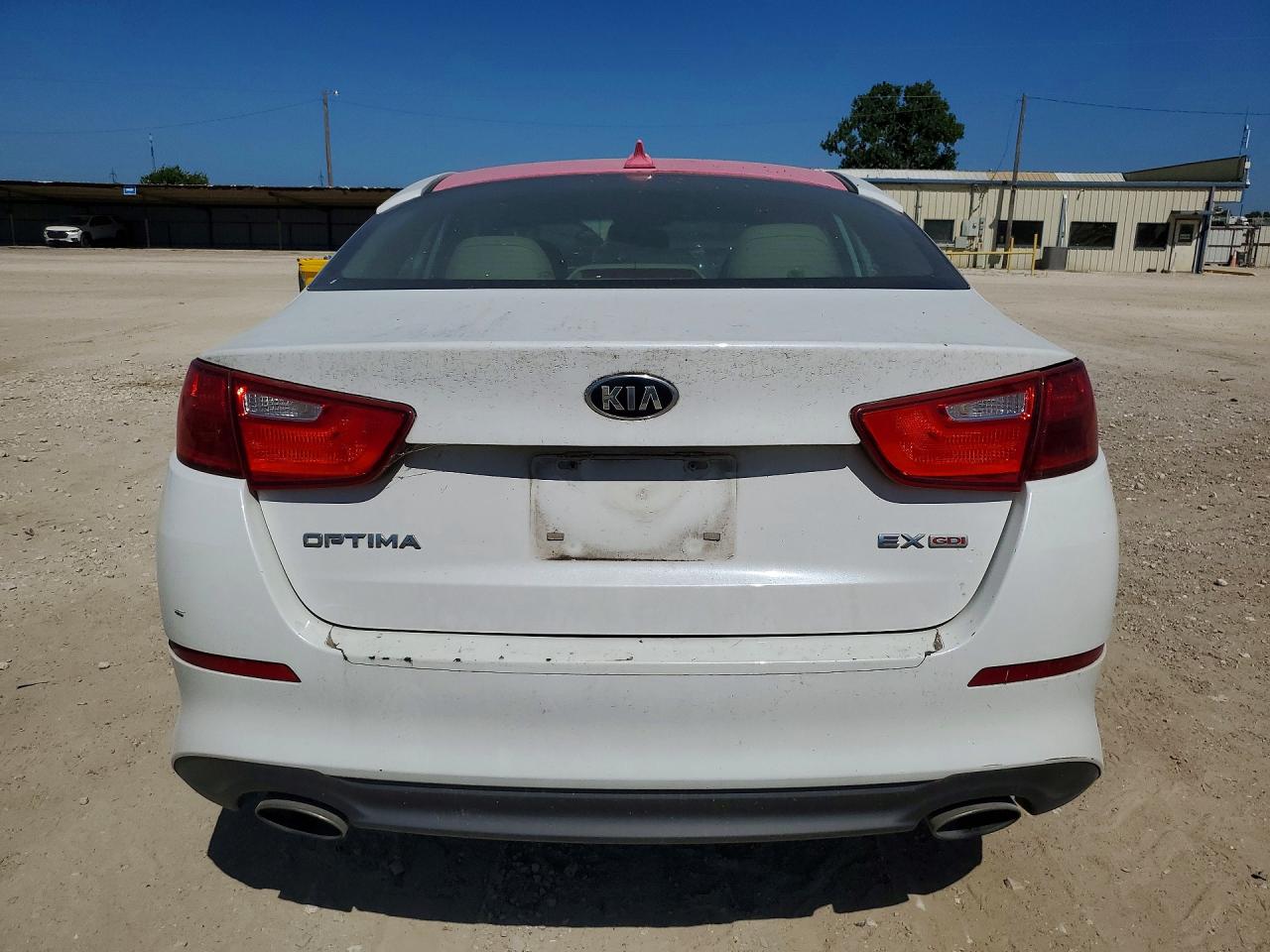 2015 Kia Optima Ex White vin: 5XXGN4A71FG409456