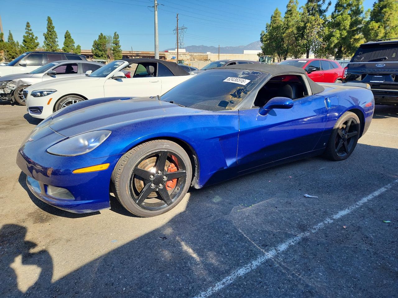 2006 Chevrolet Corvette Blue vin: 1G1YY36U665119022