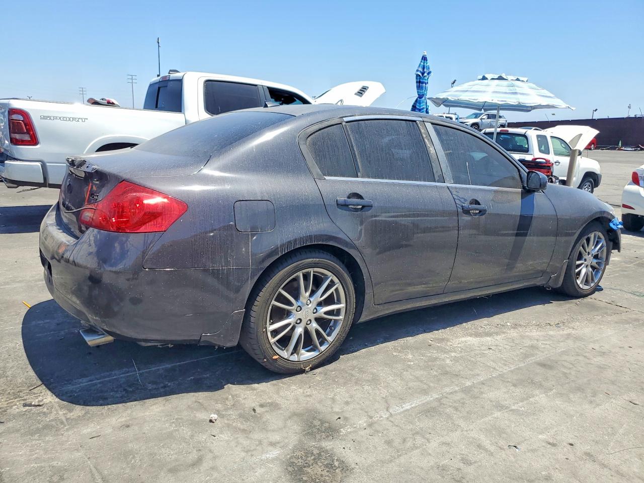 2007 Infiniti G35 Base Gray vin: JNKBV61E97M727131