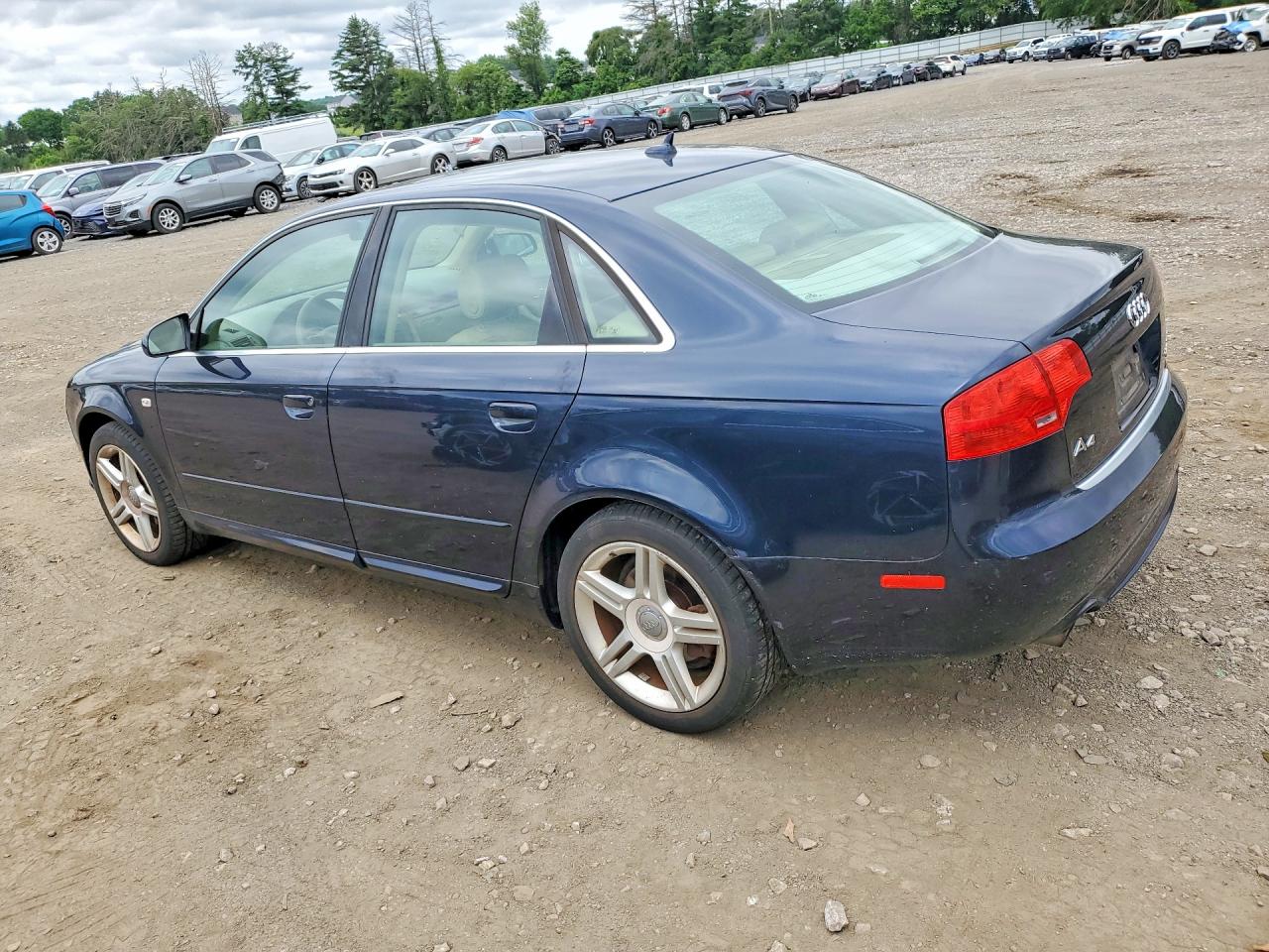 2008 Audi A4 2.0t Quattro Blue vin: WAUDF78E28A004465