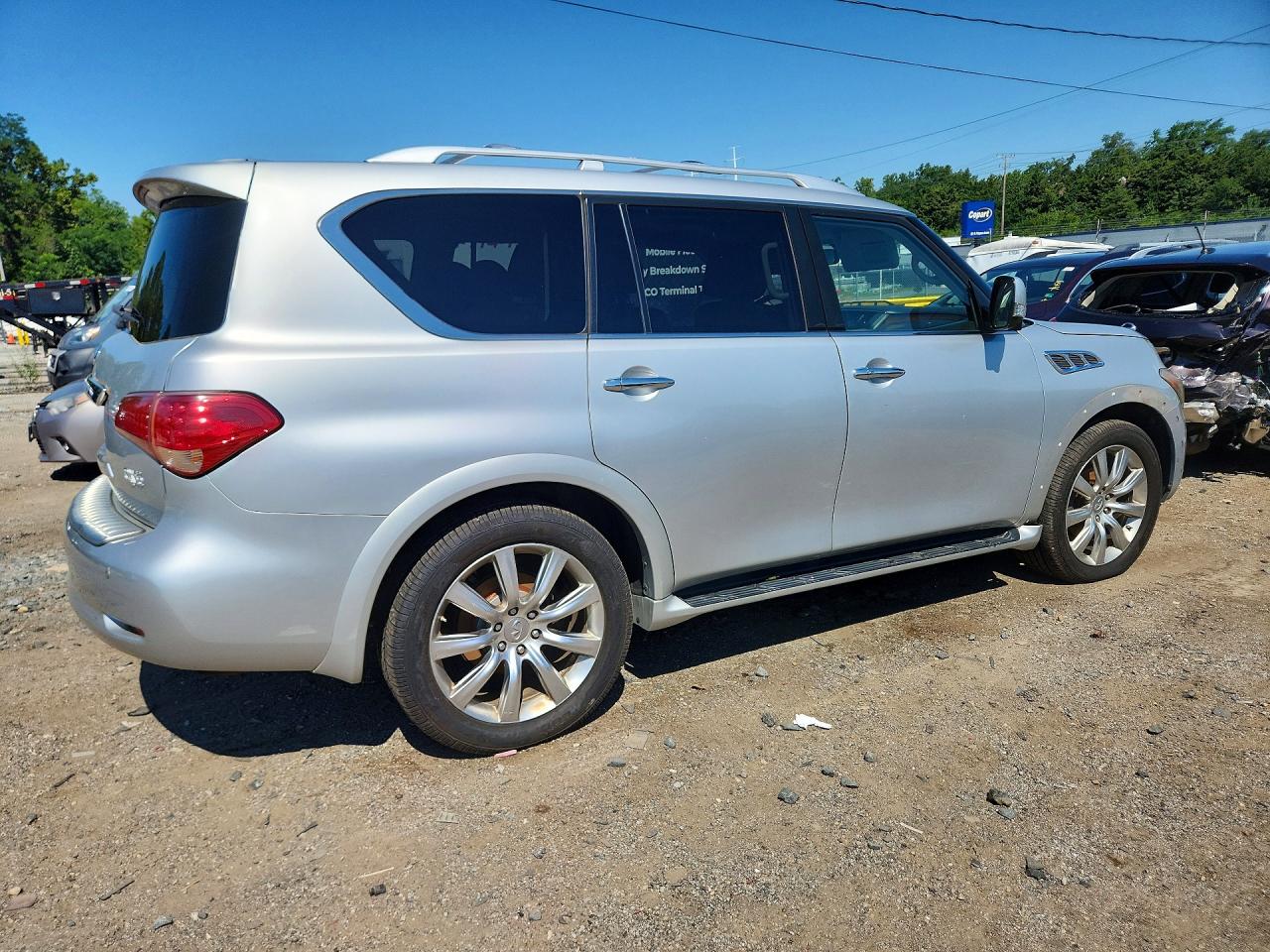 2013 Infiniti Qx56 Base Silver vin: JN8AZ2NC5D9330747
